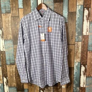 Van Heusen Men's Plaid Shirt stretch